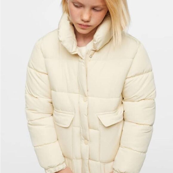 Mango Pocket quilted jacket size 9 - Picture 6 of 10